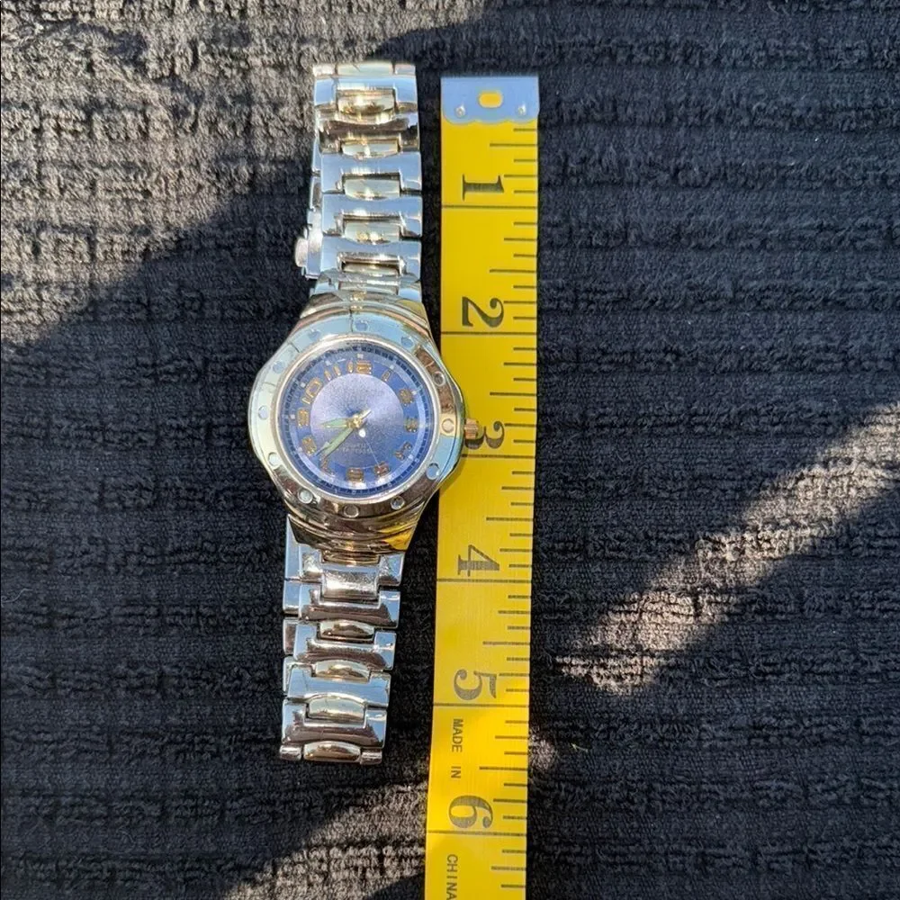 Vellaccio Gold Silver Watch with Blue Dial